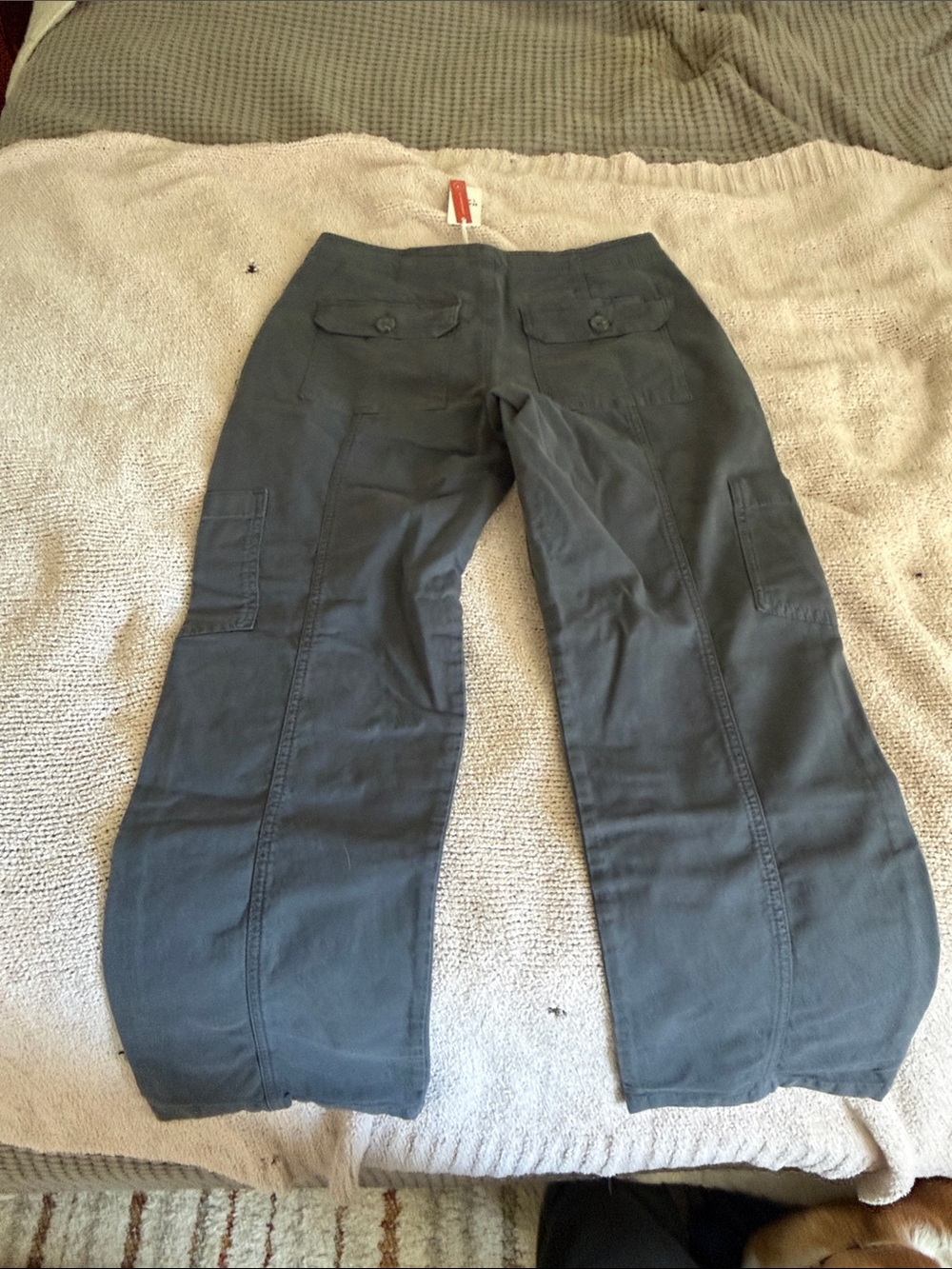 Marine Layer Women's Gray Cargo Pants - Utility Pocket Detail - Picture 2 of 3